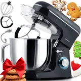 BERDSEN 3 in 1 Küchenmaschine Planetenührwerk 6L Teigmaschine 1400W Knetmaschine