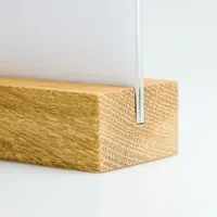 Indisplay Tischaufsteller Holz, Eiche geölt für DIN lang