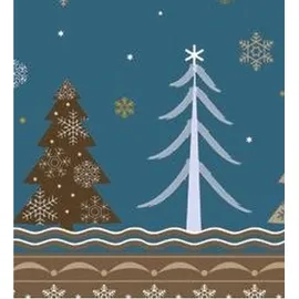 Ursus Transparentpapier 115 g/qm A4 25 Blatt Winterzauber petrol/braun