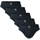 CECEBA Slip unifarben schwarz/weiß XL 5er Pack