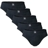 CECEBA Slip unifarben schwarz/weiß XL 5er Pack
