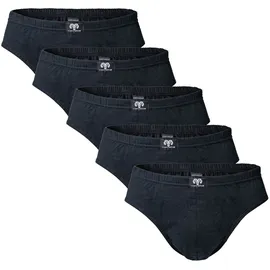 CECEBA Slip unifarben schwarz/weiß XL 5er Pack