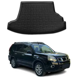 Omac Kofferraumwanne Laderaumwanne kompatibel mit Nissan X-Trail T30 2001-2007 Gummi TPE Schwarz
