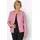 Sieh an! Bouclé-Blazer in fuchsia-ecru-gemustert | Gr.: 42