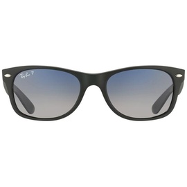 Ray Ban New Wayfarer RB2132 601S78 55-18 matte black/blue/grey