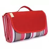 DOTBUY-SHOP Picknickdecke Wasserdicht Campingdecke Stranddecke Maschinenwaschbar Faltbar Isoliert Picknickmatte, für Outdoor Strand, Campen, Wandern Ausflüge (Rot,80x145cm)