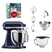 KitchenAid Artisan 5KSM175 Tintenblau Glasset mit Glasschüssel