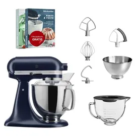 KitchenAid Artisan 5KSM175 Tintenblau Glasset mit Glasschüssel