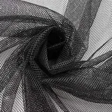 STOFFKONTOR Mesh Netzstoff Stoff - Meterware, Farbe Schwarz - Öko-Tex Standard 100- zum Nähen von Bekleidung, Innentaschen, Insektenschutz usw.