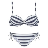 VENICE BEACH Bügel-Bikini Damen marine-weiß, Gr.42 Cup F,