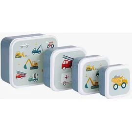 A Little Lovely Company Lunchbox-Set, Fahrzeuge