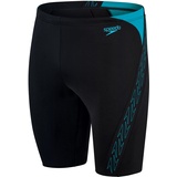 Speedo Herren Hyper Boom Splice II Badehose, Schwarz/Bolt, 4