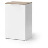 Vicco Kommode Wido, Weiß, 50 x 80 cm mit Regal
