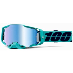 100 Percent Armega Esterel, Crossbrille verspiegelt - Mint-Grün/Schwarz Blau-Verspiegelt