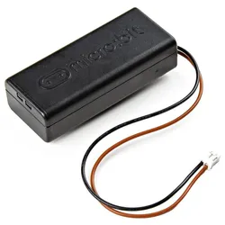 micro:bit Batteriebox mit Schalter,JST-Stecker, einfaches Ein-/Ausschalten, für 2 AAA Batterien