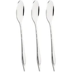 Fingerfood-Löffel MULEX "Mini - Besteck, Löffel Set, hochglanzpoliert", silber (silberfarben), L:17,5cm, Edelstahl, Esslöffel, Fingerfood-Löffel, innovatives Besteck für Fingerfood und Tapas