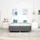 vidaXL Boxspringbett mit Matratze Dunkelgrau 140 x 200 cm Stoff