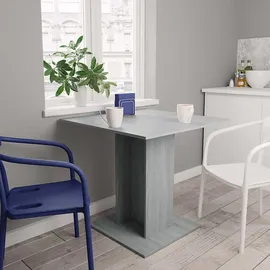 vidaXL Esstisch 80 x 75 x 80 cm grau