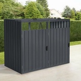 Home Deluxe Cubo für 2 Tonnen 80 x 80 x 122 cm anthrazit