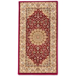 Orientteppich Kaschan 80 x 150 cm Polypropylen Rot