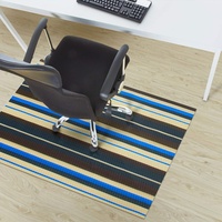 Vinyl Bodenschutzmatte für Hartböden | Bürostuhlunterlage | Bodenmatte | Stuhlunterlage | 13 attraktive Designs & viele Größen zur Auswahl (120 x 90 cm, Ravenna)