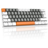 LexonElec T60 UK Layout 60% Mechanische Gaming-Tastatur, Kabelgebunden, Anti-Ghosting, 62 Tasten, Mechanische Rote Schalter mit ABS-Tastenkappen für Computer/Laptop-Bee