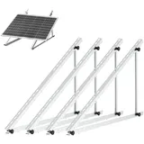 Solarmodul Halterung 46.5 Zoll,Photovoltaik Universal Solarmodul Halterungen 118CM, halterungen balkonkraftwerk für Dachhalterungen Solarmodule (118cm Solarmodul Halterung 2 Paar)