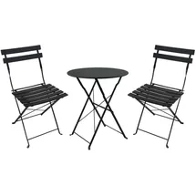 Hti-Living Bistro Set 3-tlg. Schwarz