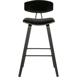 Woood "SENNS", schwarz (schwarz, schwarz, schwarz), B:41cm H:94cm T:50cm, Stoff, Stühle, Esszimmerstuhl, 2Stk