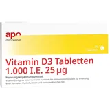 apodiscounter Vitamin D3 Tabletten 1000 I.E. 25 mcg von apodiscounter