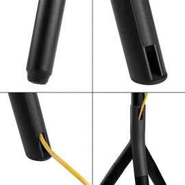 pro.tec Valle TV-Ständer 137 x 85,5 x 46,5 cm Schwarz Aluminium/Metall/Stahl