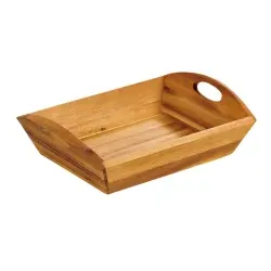 Kesper Aufbewahrungskorb, Akazie 63820 , 1 Aufbewahrungskorb