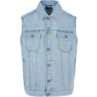 URBAN CLASSICS Denim Vest in Blau, Größe 4XL