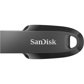 SanDisk Ultra Curve 3.2 Flash-Laufwerk 256 GB (bis zu 100 MB/s Lesen, RescuePRO Deluxe-Software, Schlüsselringöse)