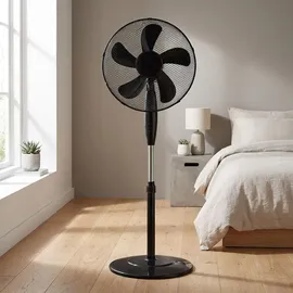 V-Tac Standventilator 125 cm höhenverstellbar Schwarz