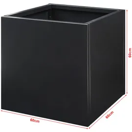 casa.pro Vaargel 60 x 60 x 60 cm Schwarz