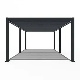 Weide Pergola Deluxe Plus 4 x 6 m grau
