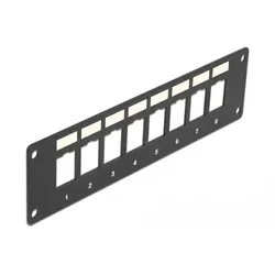 Delock Leeres Keystone-Patchpanel - oberflächenbündig montierbar