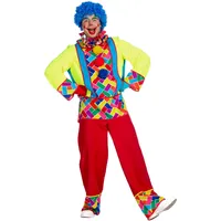 WILBERS & WILBERS 5810 - Kostüm Clown für Herren, dreiteilig, für Karneval und Mottopartys