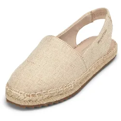 Espadrille MARC O'POLO "aus Bio-Baumwoll-Canvas", Damen, Gr. 42, raw cotton, Obermaterial: 100% Baumwolle, unifarben, Schuhe