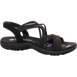 SKECHERS 163185 BBK REGGAE SLIM - SUNNYSIDE Schwarz Sandal Gr. 42