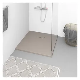 vidaXL Duschwanne SMC Braun 80x80 cm