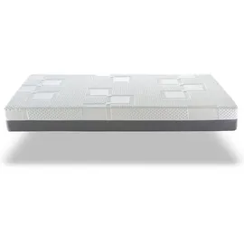 xaluca Matratze 100x200 AIR LATEX Hohe 20 CM H2 Abdeckung aus Fasern, Kern mit Latex