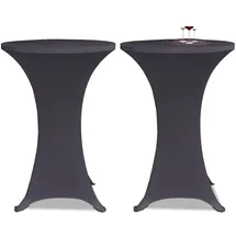 vidaXL Tischhusse Stretchhusse Anthrazit Ø 60 cm
