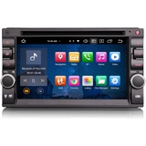 GONFEN 8-Kern Android 14 Doppel Din Autoradio mit IPS-Bildschirm 2 Din GPS Navi Unterstützung Kabelloses Carplay Android Auto Bluetooth DVD WiFi 4G DAB+ Radio RDS 4GB RAM+64GB ROM