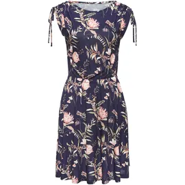 VIVANCE Jerseykleid Shirtkleid Blumenprint Rosa 38