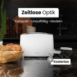 Bomann TA 6065 CB Toaster weiß