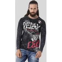 Cipo & Baxx "Sweatshirts", Herren, Gr. L, schwarz, 95%