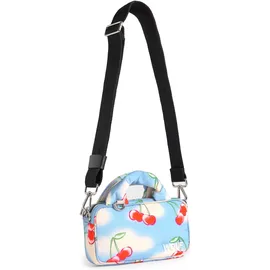 WOUF Handtasche Studio hellblau / grün / rot / offwhite