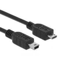 DeLOCK USB 2.0 Kabel Mini-B/Micro-B schwarz, 1m (83177)